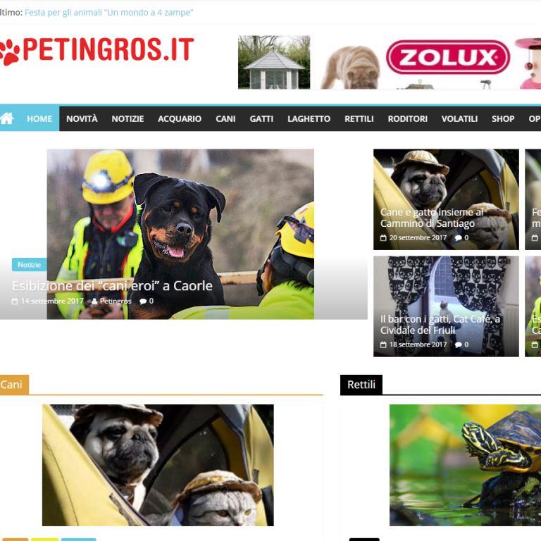 Home page del blog di Petingros